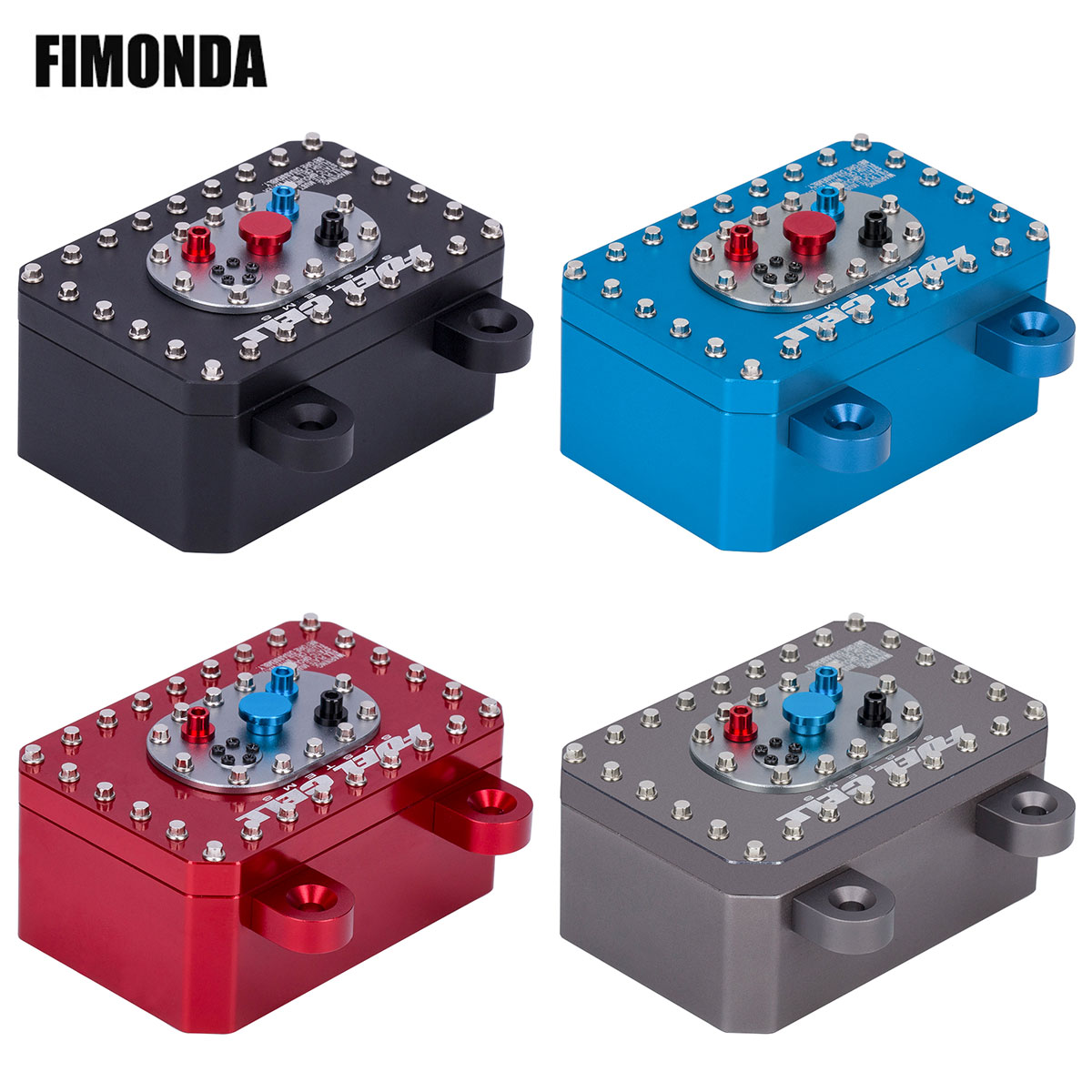 Drone Racing Receiver - อลูมิเนียมตัวรับสัญญาณกล่อง/กล่องไฟฟ้า/การใช้ถังสําหรับ 1/10 RC Crawler รถ SCX10