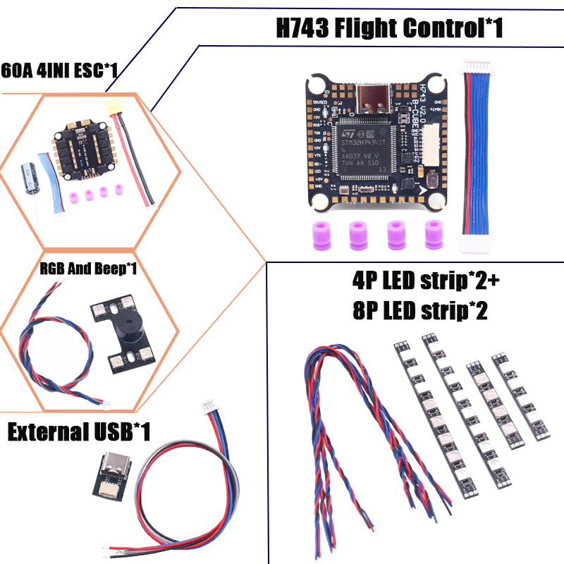 RCtoSky F4V3S PLUS F722 F745 H - Drone Racing Flight Controller บทวิจารณ์และราคา