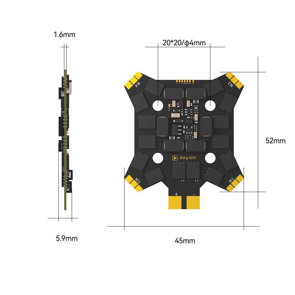 iFlight Borg Mini H7 (ICM42688 - Drone Racing Frame บทวิจารณ์และราคา
