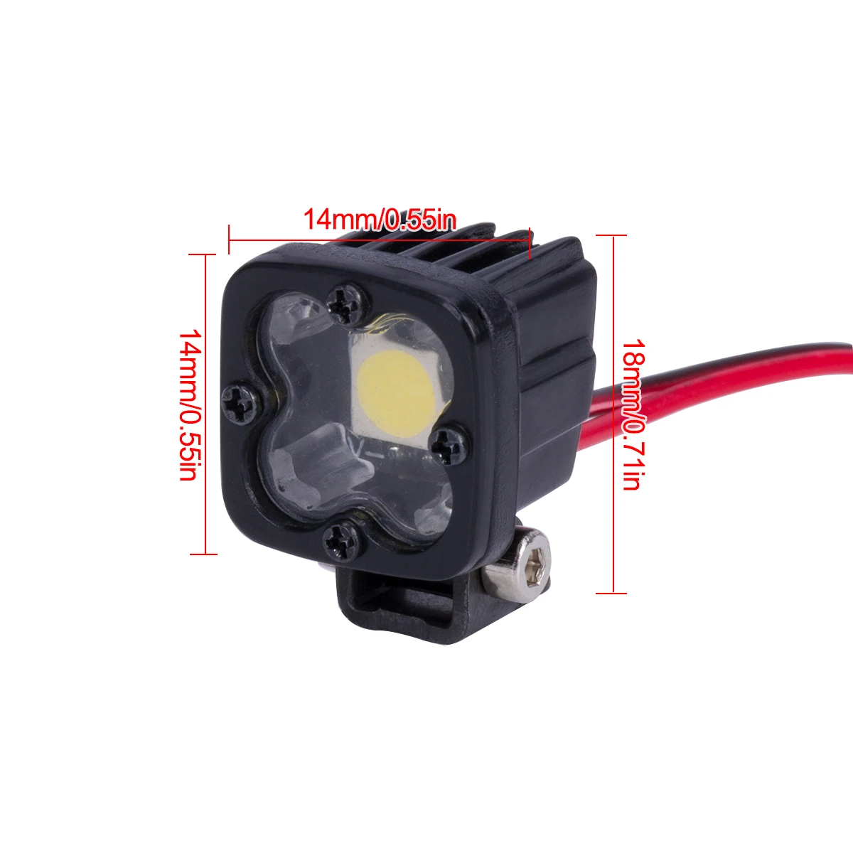 RC รถสแควร์ Bright LED ไฟหน้า  - Drone Racing Receiver บทวิจารณ์และราคา